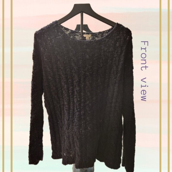 Williams Sonoma Sweaters - Williams Sonoma Midnight Blue Knit Crew Neck Sweater